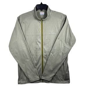Mens Green Columbia Athletic Full Zip Track Jacket M